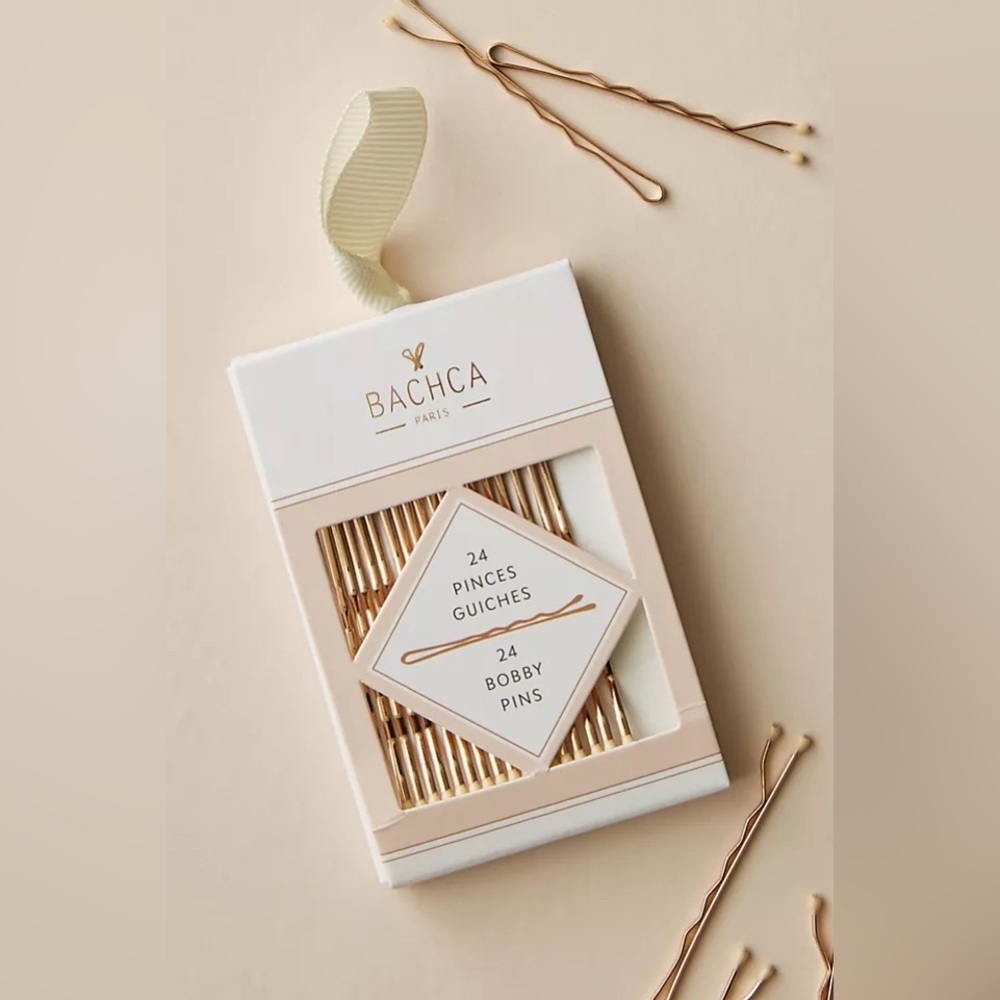 ANTHROPOLOGIE Bachca Paris Bobby Pin Set GOLD